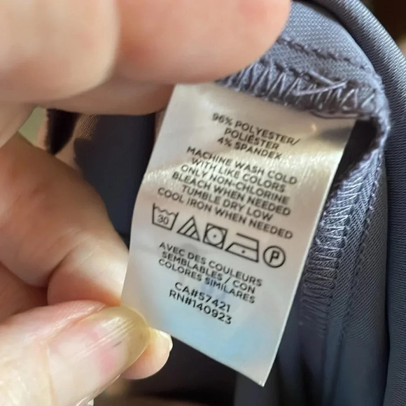 Loft Gray Sleeveless Square Neck Side Slit A-line Midi Dress - Picture 7 of 7